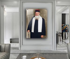 5635 – תמונה של הרב שלום משאש על קנבס או זכוכית מחוסמת