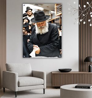 261 – תמונה של הרבי על זכוכית או קנבס