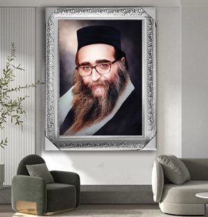 4161 – ציור ייחודי של הרב יאשיהו פינטו על קנבס או זכוכית