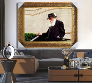 487 – תמונה של הרבי מליובאוויטש יורד במדרגות