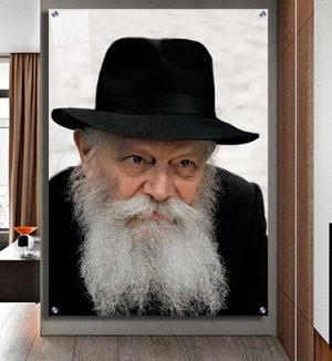 719 – תמונה של הרבי מליובאוויטש על קנבס או זכוכית מחוסמת
