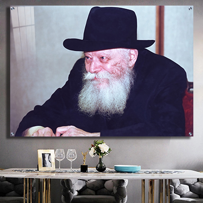 733 - תמונה של הרבי מחייך