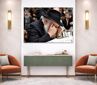 תמונה של הרבי מליובאוויטש מתפלל