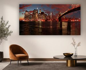 US-25 תמונת רקע של ניו יורק בלילה