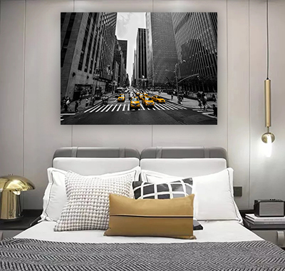 US-283 - תמונה של מוניות צהובות במנהטן להדפסה