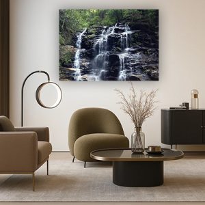 V-61 תמונה של מפלי מים זורמים להדפסה על קנבס או זכוכית