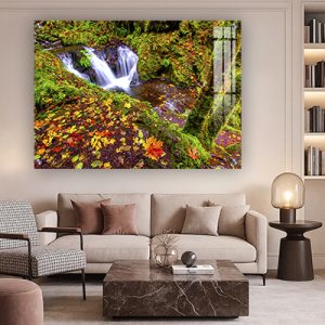 V-65 תמונה של מפלים בטבע לסלון או חדר שינה