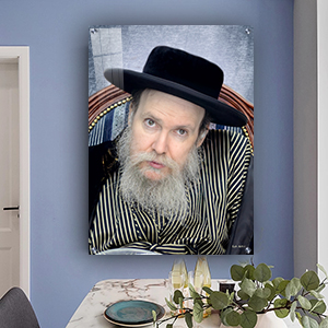 5671 – תמונה של האדמו"ר מלעלוב ארה"ב להדפסה על קנבס או זכוכית
