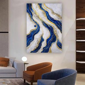 AB-71 תמונת זכוכית או קנבס אבסטרקט מודרנית לסלון או חדר שינה