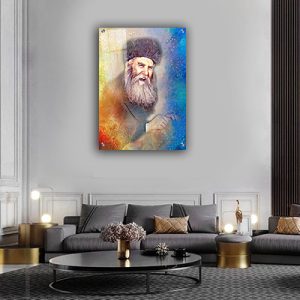 589 ציור פופ ארט מודרני  של אדמור הריי"ץ – רבי יוסף יצחק שניאורסון