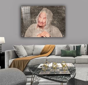 1246 – תמונה של בבא סאלי על רקע שיר למעלות על קנבס או זכוכית