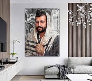 6101 – ציור פופארט של הינוקא – הרב שלמה יהודה בארי על קנבס או זכוכית