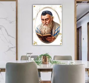 1351 – תמונה מעוצבת של רבי מאיר בעל הנס על קנבס או זכוכ