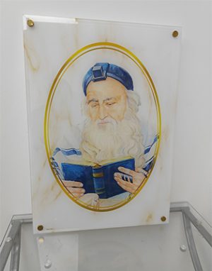 1351 – תמונה מעוצבת של רבי מאיר בעל הנס על קנבס או זכוכ