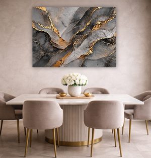 AB-84 תמונת אבסטרקט יוקרתית על זכוכית מחוסמת או קנבס