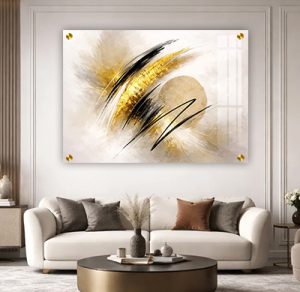 AB-85 תמונת אבסטרקט יוקרתית על זכוכית מחוסמת או קנבס