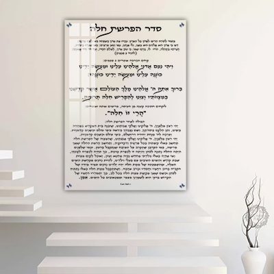 2698 – סדר הפרשת חלה על זכוכית שקופה ומחוסמת