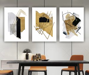 P-74 סט תמונות מודרניות 3 חלקים על קנבס או זכוכית מחוסמת