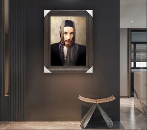 1269-תמונה מעוצבת של בבא סאלי צעיר להדפסה על קנבס או זכוכית מחוסמת