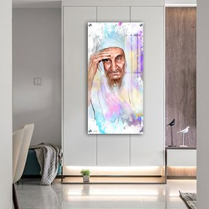 1272-ציור פופ ארט מודרני של בבא סאלי להדפסה על קנבס או זכוכית מחוסמת