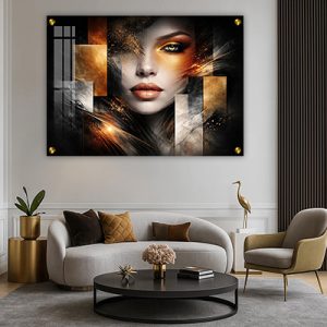 W-23 – תמונה מודרנית של אישה להדפסה על קנבס או זכוכית מחוסמת