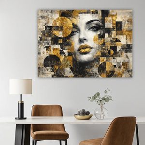 W-24 – תמונה מודרנית של אישה להדפסה על קנבס או זכוכית מחוסמת