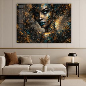 W-27 –  תמונה מעוצבת של אישה להדפסה על קנבס או זכוכית מחוסמת