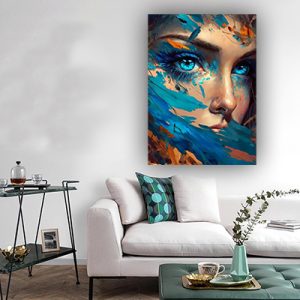 W-87 – ציור של אישה להדפסה על קנבס או זכוכית מחוסמת