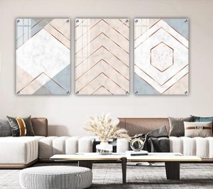 P-99 סט תמונות אבסטרקט 3 חלקים על קנבס או זכוכית מחוסמת