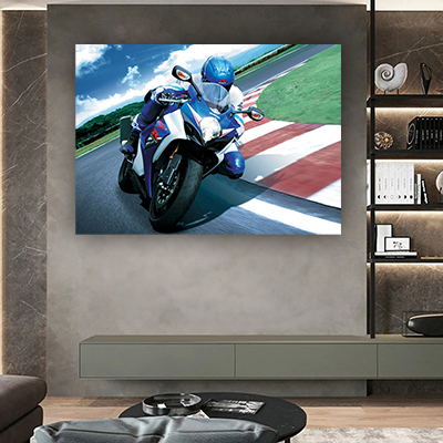 C-117 תמונה של אופנוע על קנבס או זכוכית מחוסמת