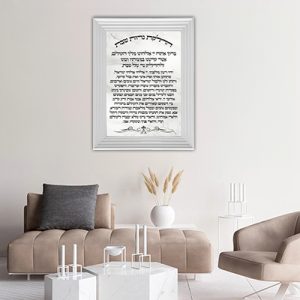 2810 – ברכת הדלקת נרות שבת מעוצבת להדפסה על קנבס או זכוכית מחוסמת