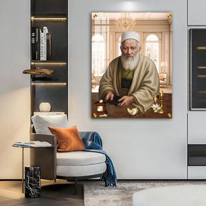 5746 – ציור מעוצב של הרב יהודה פתיה על קנבס או זכוכית מחוסמת