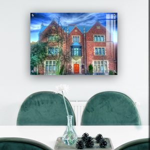 917 – ציור של הבית של הרבי מליובאוויטש 770 על קנבס או זכוכית