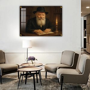 919 –  ציור שמן קלאסי של הרבי מלובביץ' להדפסה על קנבס או זכוכית