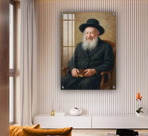 5661 – ציור של הרב מתתיהו סלומון על קנבס או זכוכית מחוסמת