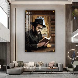 6106 – ציור של הינוקא – הרב שלמה יהודה בארי על קנבס או זכוכית