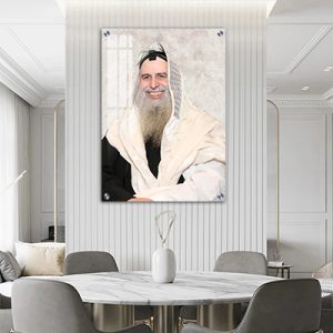 6256 – תמונה של הרב מאיר אבוחצירא מאשדוד על קנבס או זכוכית