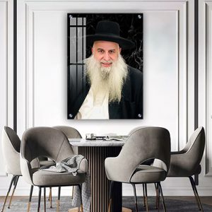6257 – תמונה של הרב מאיר אבוחצירא מאשדוד על קנבס או זכוכית