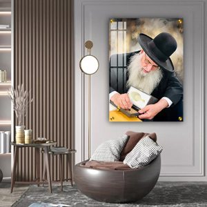 6262 – תמונה של הרב מאיר אבוחצירא מאשדוד על קנבס או זכוכית מחוסמת