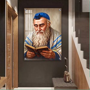 1357 -ציור של רבי מאיר בעל הנס על קנבס או זכוכית מחוסמת