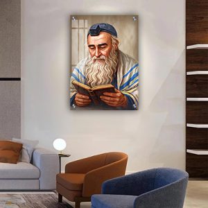 1357 -ציור של רבי מאיר בעל הנס על קנבס או זכוכית מחוסמת