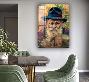 379 – ציור גרפיטי של הרבי מלובביץ' על רקע הבית שלו 770