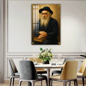 5651 – ציור של הסטפלייר – הרב יעקב ישראל קניבסקי על קנבס או זכוכית