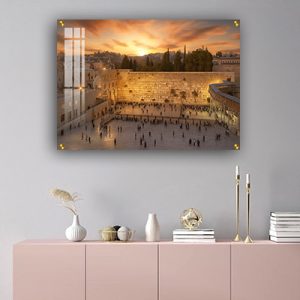 8652 – ציור של הכותל המערבי על קנבס או זכוכית מחוסמת