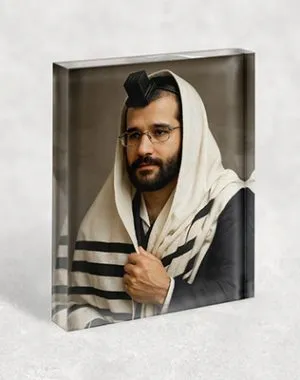 6102 – בלוק אקרילי תמונה של הינוקא – רבי שלמה יהודה בארי