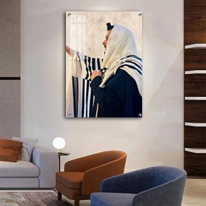 6105 – תמונה של הינוקא – הרב שלמה יהודה בארי על זכוכית או קנבס