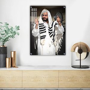 6118 – תמונה מיוחדת של הינוקא – הרב שלמה יהודה בארי על קנבס או זכוכית מחוסמת