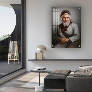 1705 – ציור אמנותי של רבי יעקב אבוחצירא להדפסה על קנבס או זכוכית