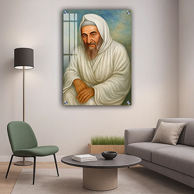 ציור ריאליסטי של בבא סאלי רבי ישראל אבוחצירא