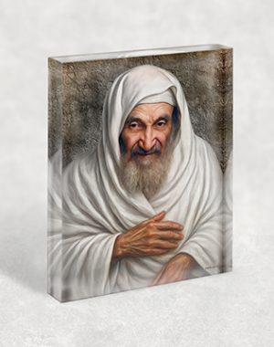 1185 – בלוק זכוכית אקרילי עם ציור מודרני של בבא סאלי